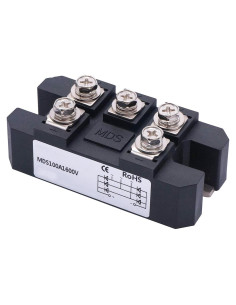 Rectificador de Puente DKARDU MDS-100A 1600V 3 Fases 5 Terminales
