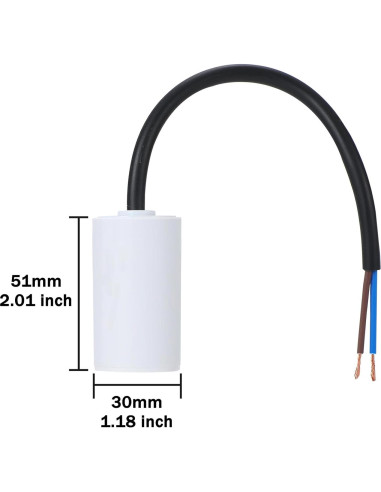 Capacitor de Funcionamiento VEXUNGA CBB60 2uF 450V AC