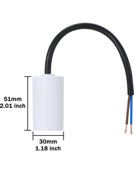 Capacitor de Funcionamiento VEXUNGA CBB60 2uF 450V AC
