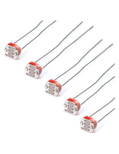 5 Piezas Fotoresistor JESSINIE 5MM GL5528 Sensible a Luz
