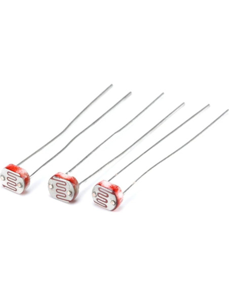 5 Piezas Fotoresistor JESSINIE 5MM GL5528 Sensible a Luz