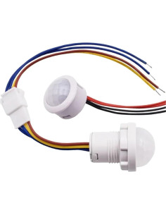 Sensor de Movimiento Infrarrojo NIBYQ 12V 24V 110V 220V AC 5pcs 2