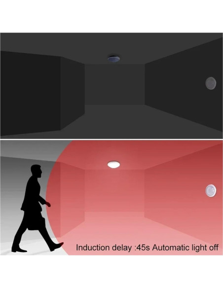 Sensor de Movimiento Infrarrojo NIBYQ 12V 24V 110V 220V AC 5pcs
