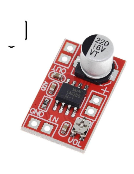 Placa de Micrófono Mini Condensador Electret 5V-12V