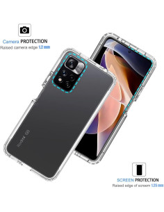 Funda Protectora para Xiaomi Redmi Note 11 Pro+ 5G con Vidrio Templado 2