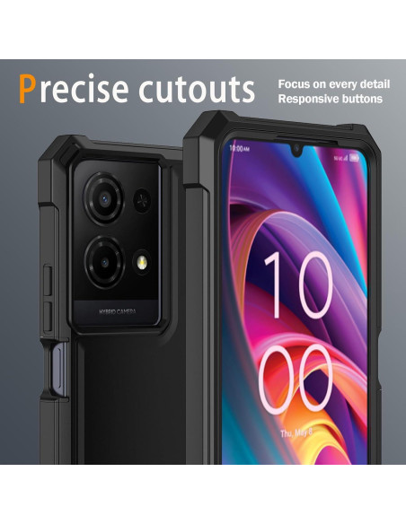 Funda para TCL K32/K33 5G 2025 con protector de pantalla Funda para TCL K32/K33 5G 2025 con protector de pantalla