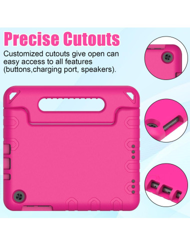 Funda BMOUO Rosa para Alcatel Joy Tab 2 2020 - 8 Pulgadas