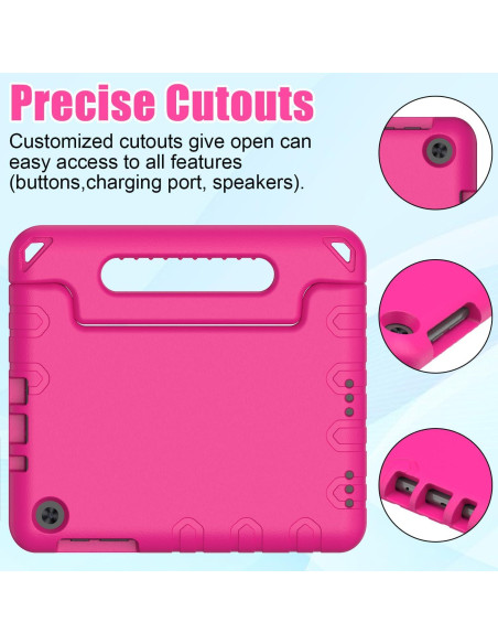 Funda BMOUO Rosa para Alcatel Joy Tab 2 2020 - 8 Pulgadas