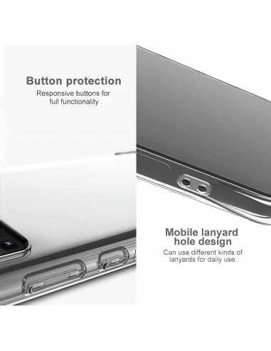 Funda TPU Transparente USTIYA para Tecno Spark 30 - Protección Militar