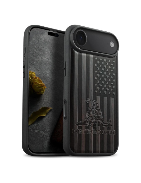 Funda de Madera Magnética Carveit para iPhone 17 Air - Grabado Gadsden Funda de Madera Magnética Carveit para iPhone 17 Air - Grabado Gadsden