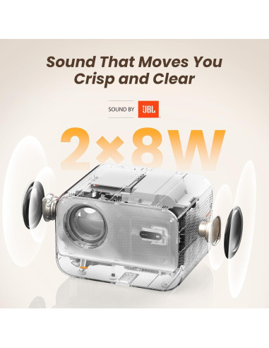 Proyector Yaber L2s 1080P FHD WiFi Bluetooth Sonido JBL