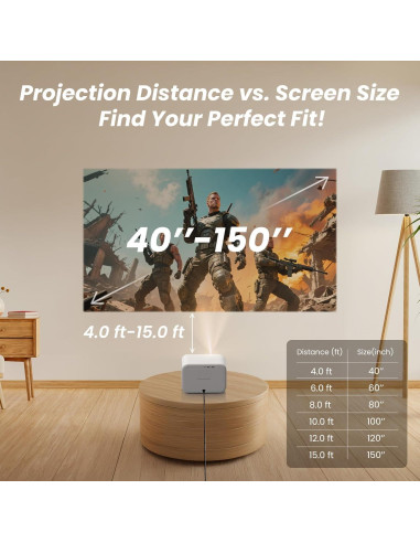 Proyector Yaber L2s 1080P FHD WiFi Bluetooth Sonido JBL