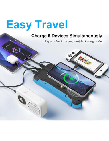 Cargador Solar Power Bank ERRBBIC 20000mAh Carga Rápida 15W