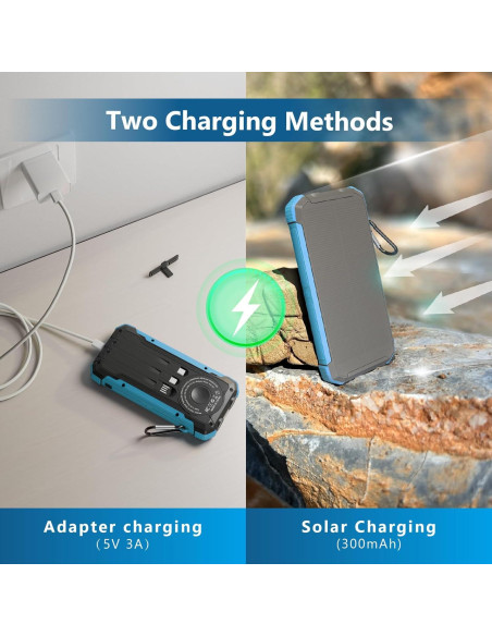 Cargador Solar Power Bank ERRBBIC 20000mAh Carga Rápida 15W