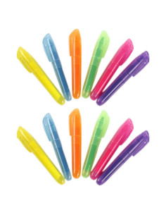 Marcadores Fluorescentes YYaaloa 12 Piezas Punta Chisel