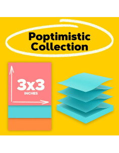 Notas Adhesivas Post-it Poptimista 7.6x7.6 cm 18 Blocs 2