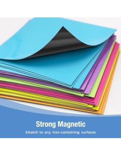 Notas Adhesivas Magnéticas Reutilizables HOMiDEK 30 Pcs 7.62x7.62 cm 2