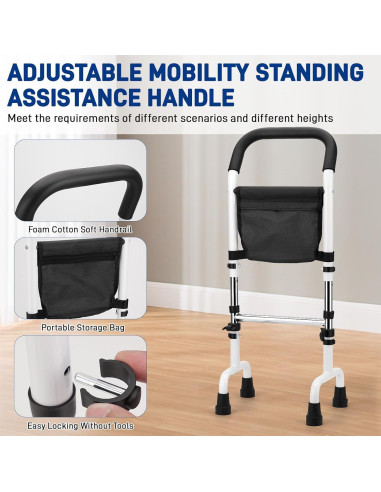 Bastón Ajustable YIBEICO para Ancianos - Soporte 136 kg