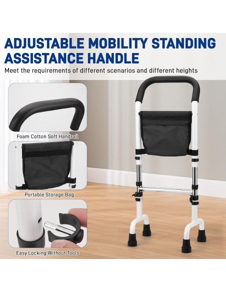 Bastón Ajustable YIBEICO para Ancianos - Soporte 136 kg