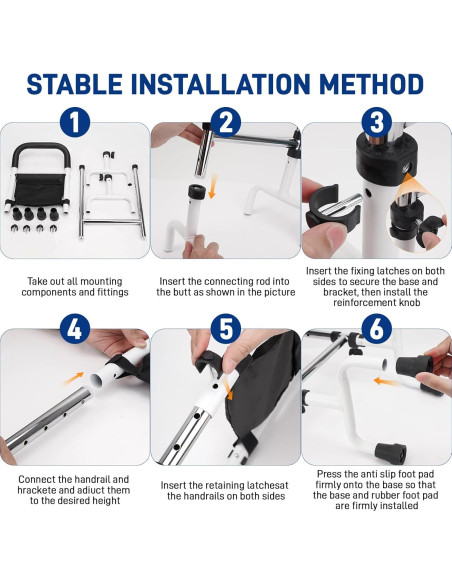 Bastón Ajustable YIBEICO para Ancianos - Soporte 136 kg