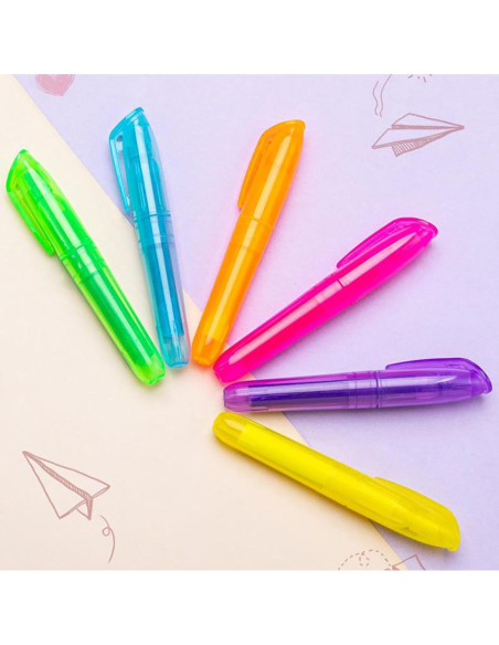 Marcadores Fluorescentes YYaaloa 12 Piezas Punta Chisel