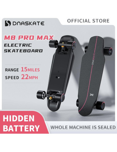 Patineta Eléctrica DNASKATE M8 Pro Max 400W 24Km/h 15Km