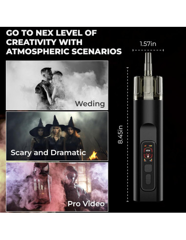 Máquina de Niebla Portátil 18W Control Remoto 40W Instantánea