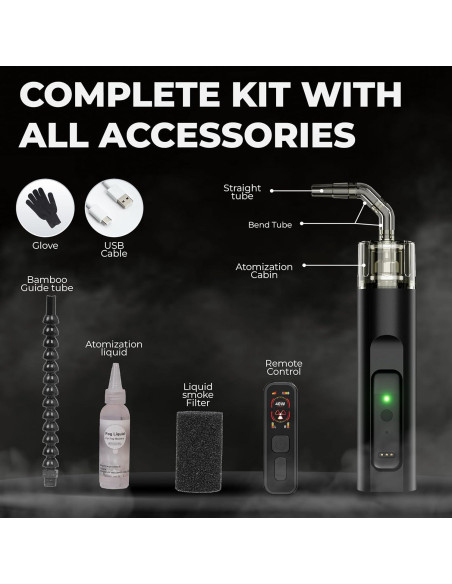 Máquina de Niebla Portátil 18W Control Remoto 40W Instantánea