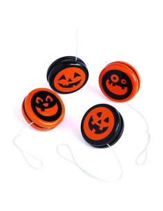 YoYos de Metal Jack-O'-Lantern Spooky Spin Masters - 12 Piezas