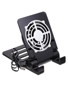Soporte Plegable para Laptop y Teléfono con Ventilador USB Abaodam