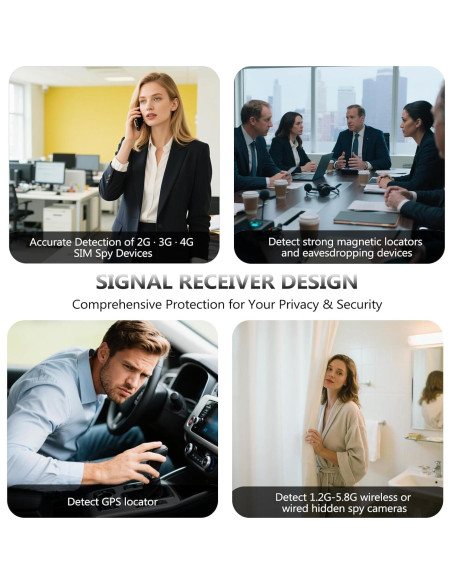 Detector de Cámara Oculta Azexxil 2025, Antiespía Portátil