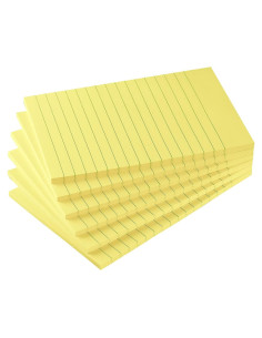 Bloc de Notas Adhesivas Rayadas Compra Temprana 10x15 cm Amarillo