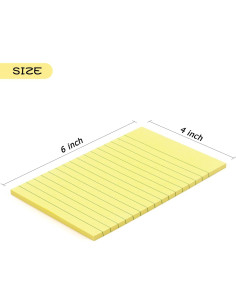 Bloc de Notas Adhesivas Rayadas Compra Temprana 10x15 cm Amarillo 2