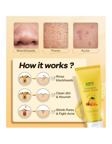 Exfoliante Facial Srripo con Cúrcuma y Vitamina C - 120g