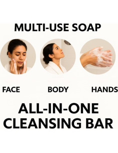 Paquete de 2 Jabones Naturales Cúrcuma y Carbón Activado 113g 2