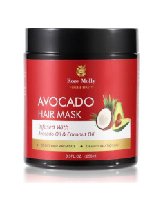 Mascarilla Capilar de Aguacate Rose Molly 250ml Acondicionamiento Profundo
