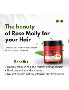 Mascarilla Capilar de Aguacate Rose Molly 250ml Acondicionamiento Profundo 2