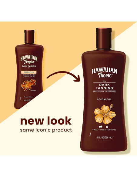 Aceite Bronceador Oscuro Hawaiian Tropic 240 ml (Pack de 3)