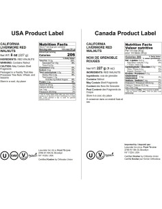 Nueces Rojas Crudas Food to Live 226g Sin Cáscara Kosher 2