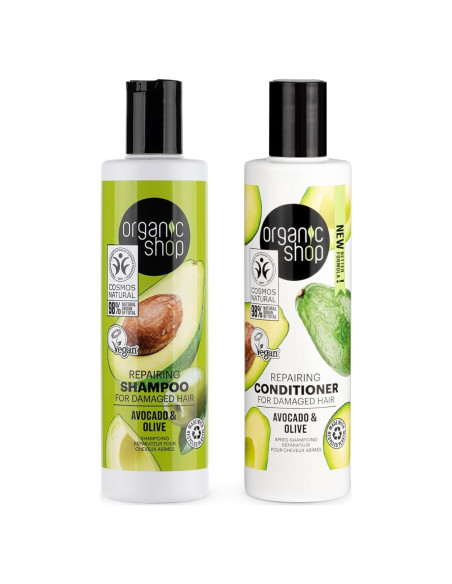 Champú y Acondicionador Orgánico Aguacate Eurobio Lab 2x250ml