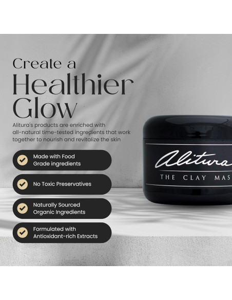Mascarilla Facial de Arcilla Alitura 200g - Exfoliante y Antienvejecimiento