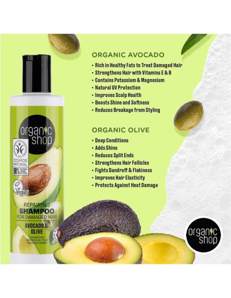 Champú y Acondicionador Orgánico Aguacate Eurobio Lab 2x250ml