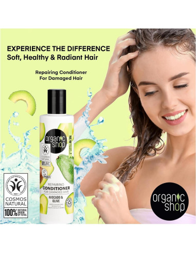 Champú y Acondicionador Orgánico Aguacate Eurobio Lab 2x250ml