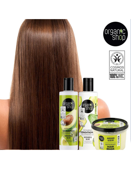 Champú y Acondicionador Orgánico Aguacate Eurobio Lab 2x250ml