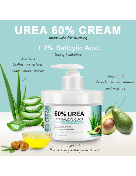 Crema de Urea 60% con Ácido Salicílico 2% - 240 g