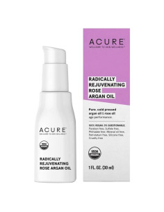 ACURE Aceite de Rosa Argan 29.57 ml - Suero Facial y Corporal