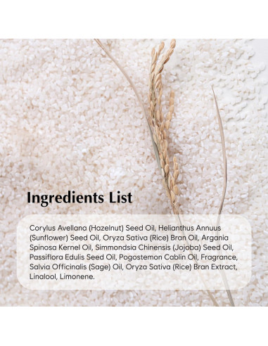 Aceite Facial Hidratante Midha 30ml - Arroz Natural 99.5%