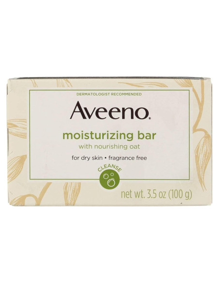 Barra Hidratante Aveeno Sin Fragancia 198g para Piel Seca