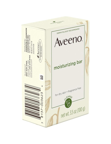 Barra Hidratante Aveeno Sin Fragancia 198g para Piel Seca