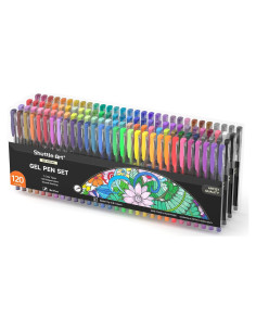 Conjunto de 120 Bolígrafos de Gel Shuttle Art - Colores Únicos